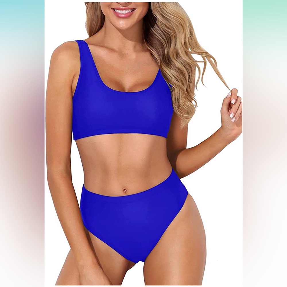 NWT Summer Mae Tank Bikini in blue
